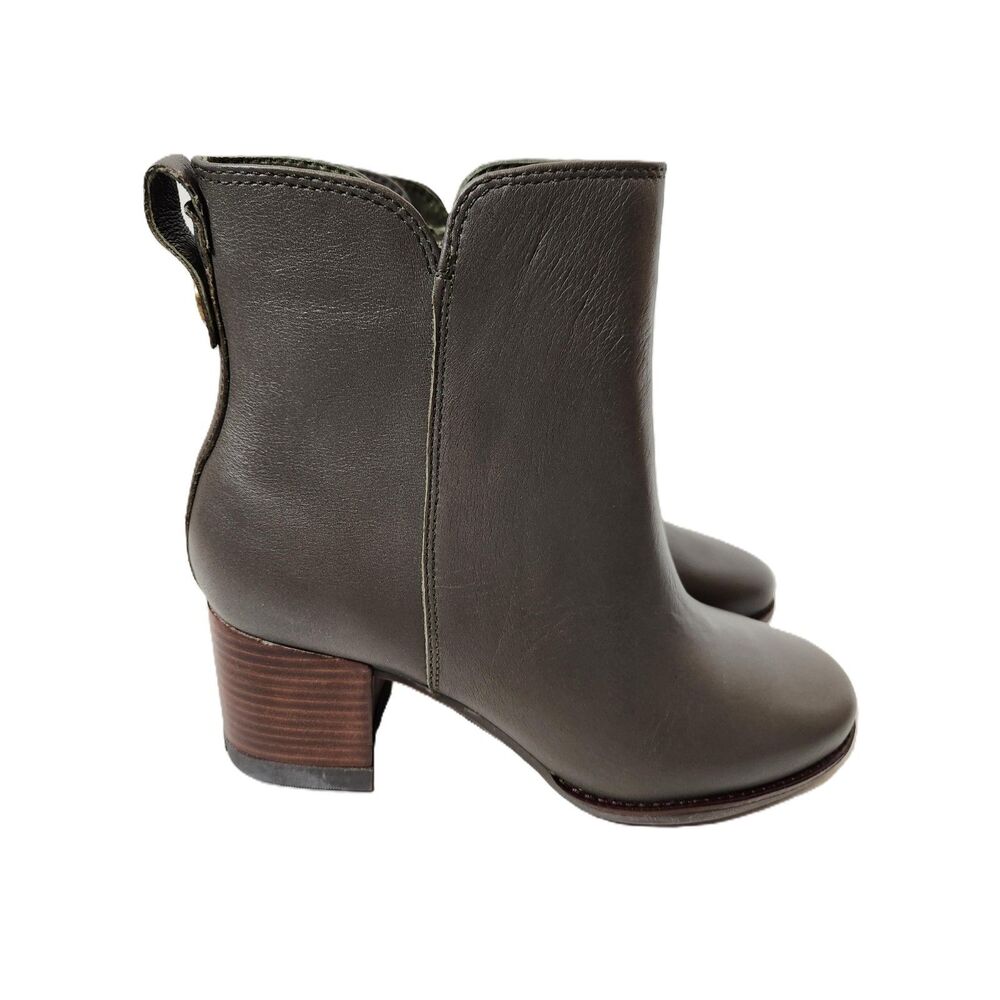 Sperry Seaport Heel Bootie Olve Women's 10 Olive NWT